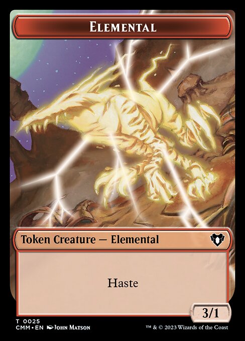 Treasure // Elemental (0025) Double-Sided Token [Commander Masters Tokens] - The Mythic Store | 24h Order Processing