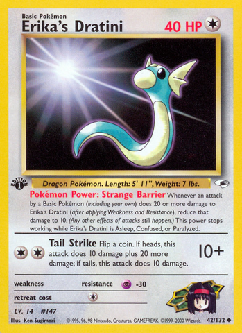 Erika's Dratini (42/132) [Gym Heroes 1st Edition] - The Mythic Store | 24h Order Processing