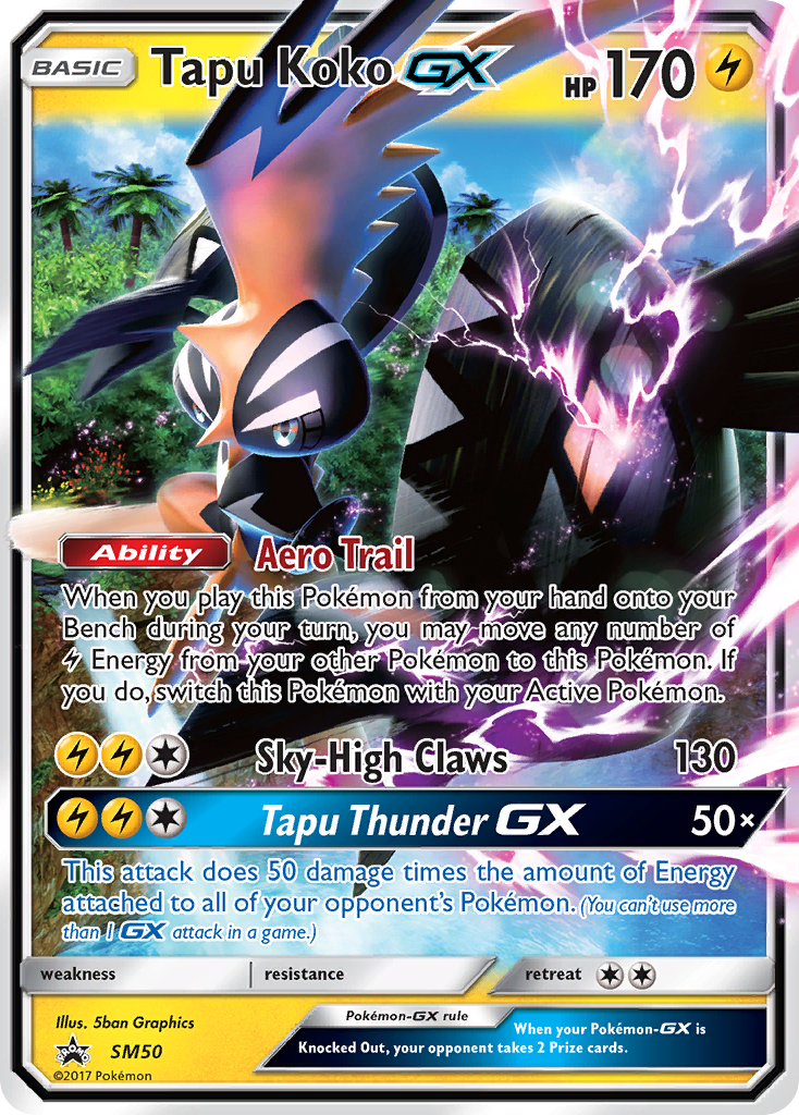 Tapu Koko GX (SM50) [Sun & Moon: Black Star Promos] - The Mythic Store | 24h Order Processing