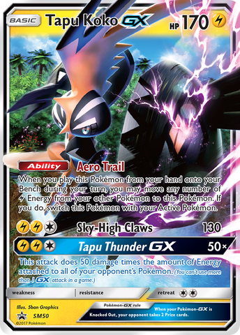 Tapu Koko GX (SM50) [Sun & Moon: Black Star Promos] - The Mythic Store | 24h Order Processing