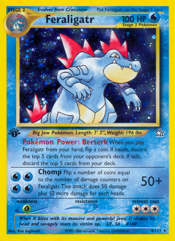 Feraligatr (4/111) [Neo Genesis 1st Edition] - The Mythic Store | 24h Order Processing