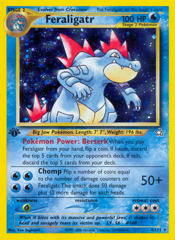 Feraligatr (4/111) [Neo Genesis 1st Edition] - The Mythic Store | 24h Order Processing
