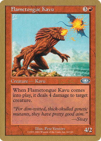 Flametongue Kavu (Jan Tomcani) [World Championship Decks 2001] - The Mythic Store | 24h Order Processing