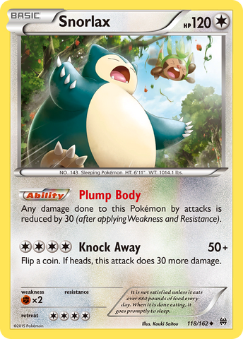 Snorlax (118/162) [XY: BREAKthrough] - The Mythic Store | 24h Order Processing