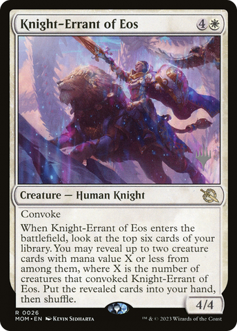 Knight-Errant of Eos (Promo Pack) [March of the Machine Promos] - The Mythic Store | 24h Order Processing