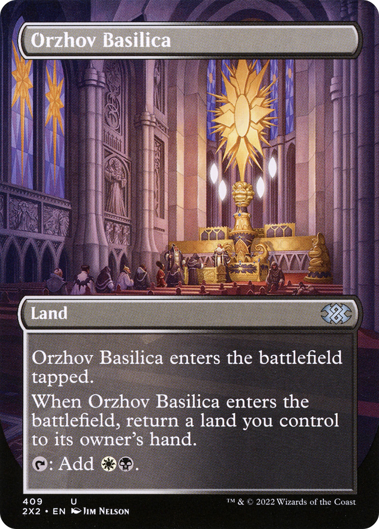 Orzhov Basilica (Borderless Alternate Art) [Double Masters 2022] - The Mythic Store | 24h Order Processing