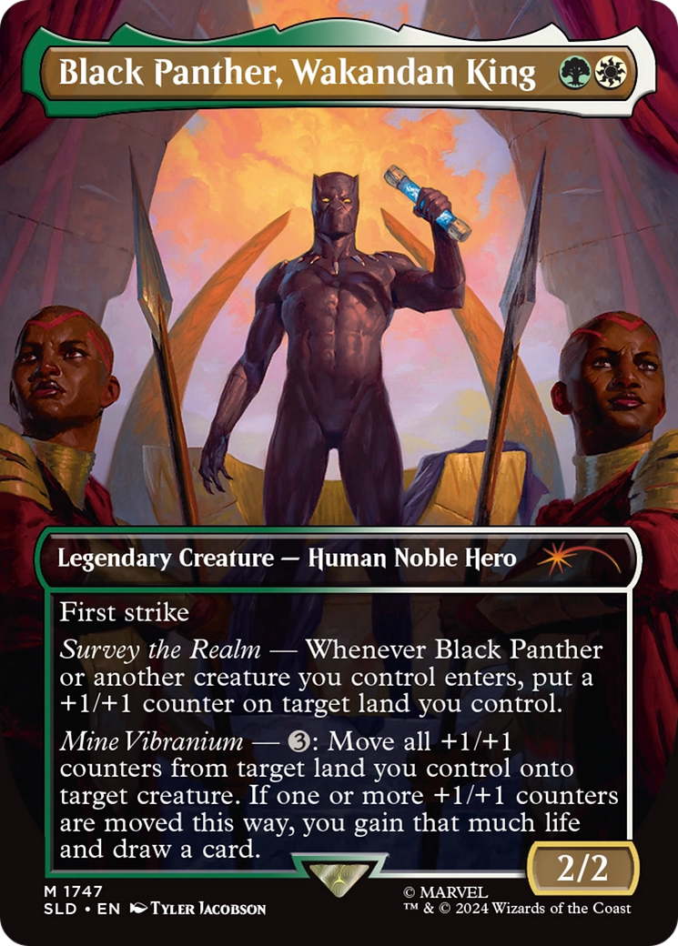 Black Panther, Wakandan King (Rainbow Foil) [Secret Lair Drop Series] - The Mythic Store | 24h Order Processing