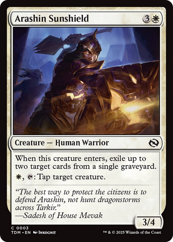 Arashin Sunshield [Tarkir: Dragonstorm] - The Mythic Store | 24h Order Processing