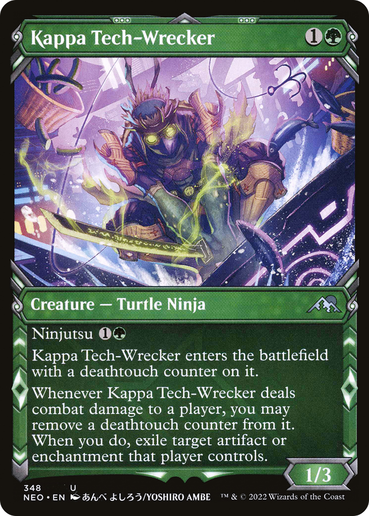 Kappa Tech-Wrecker (Showcase Ninja) [Kamigawa: Neon Dynasty] - The Mythic Store | 24h Order Processing