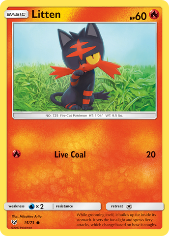 Litten (15/73) [Sun & Moon: Shining Legends] - The Mythic Store | 24h Order Processing