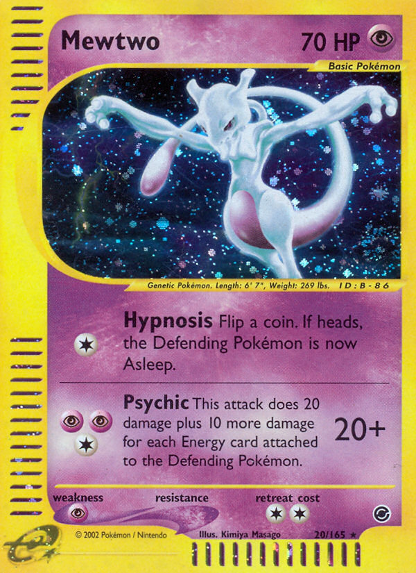 Mewtwo (20/165) [Expedition: Base Set] - The Mythic Store | 24h Order Processing