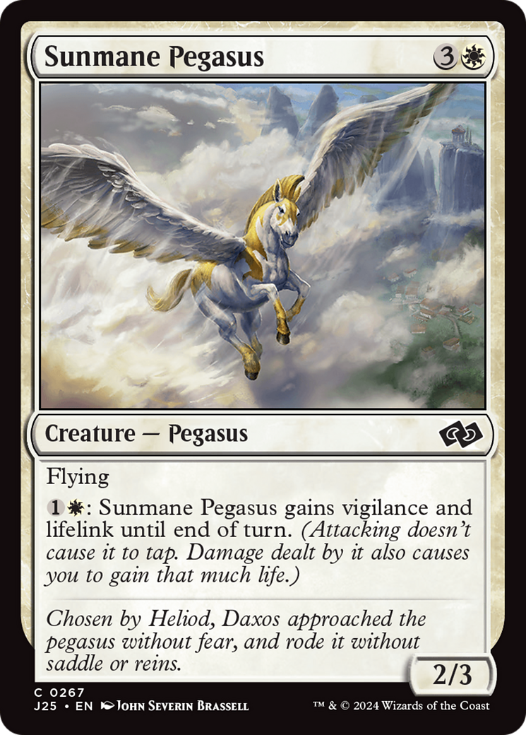 Sunmane Pegasus [Foundations Jumpstart] - The Mythic Store | 24h Order Processing