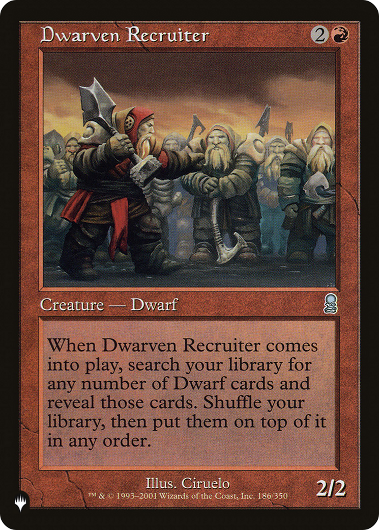 Dwarven Recruiter [The List] - The Mythic Store | 24h Order Processing