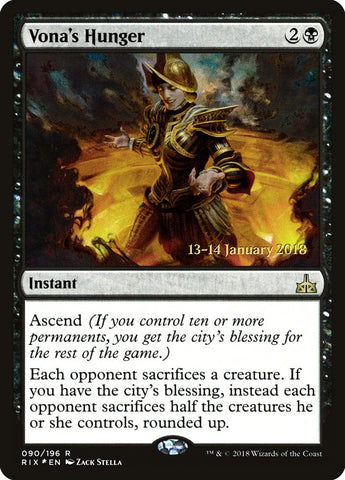Vona's Hunger [Rivals of Ixalan Prerelease Promos] - The Mythic Store | 24h Order Processing