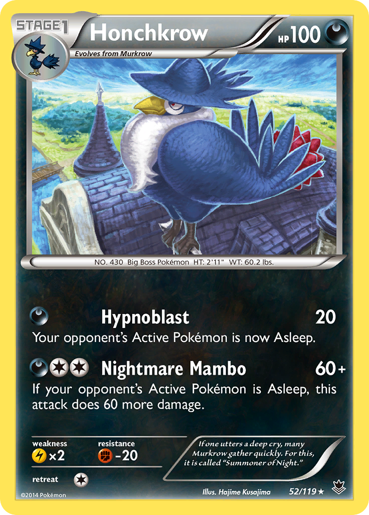 Honchkrow (52/119) [XY: Phantom Forces] - The Mythic Store | 24h Order Processing