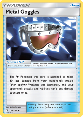 Metal Goggles (148/181) [Sun & Moon: Team Up] - The Mythic Store | 24h Order Processing