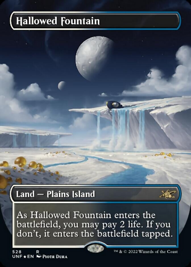 Hallowed Fountain (Borderless) (Galaxy Foil) [Unfinity] - The Mythic Store | 24h Order Processing