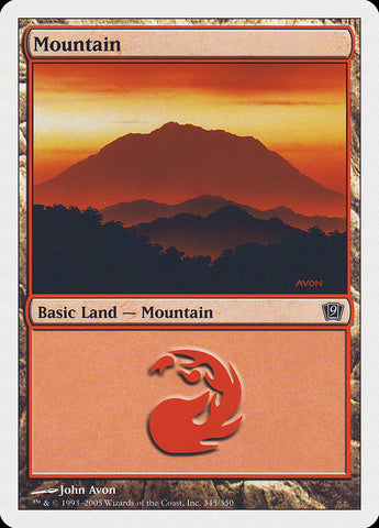 Mountain (345) [Ninth Edition] - The Mythic Store | 24h Order Processing