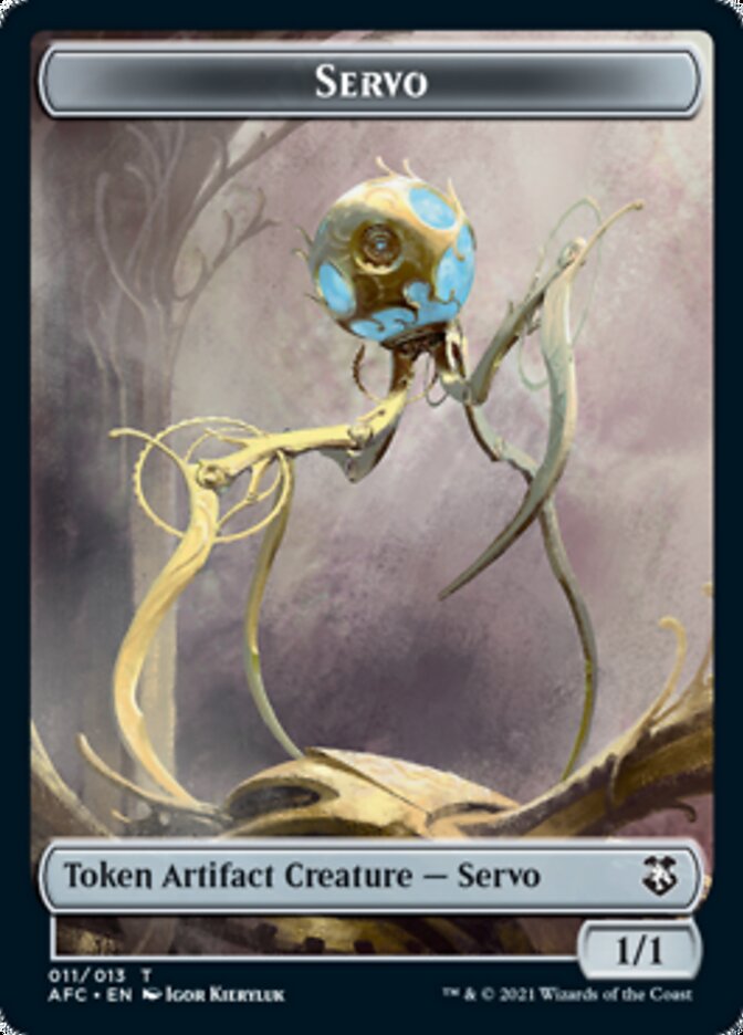 Servo // Zombie Double-Sided Token [Dungeons & Dragons: Adventures in the Forgotten Realms Commander Tokens] - The Mythic Store | 24h Order Processing