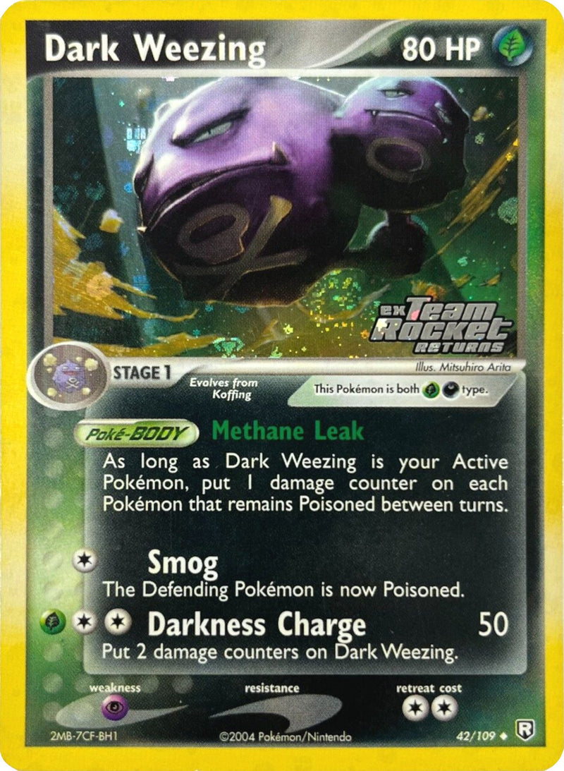 Dark Weezing (42/109) (Stamped) [EX: Team Rocket Returns] - The Mythic Store | 24h Order Processing
