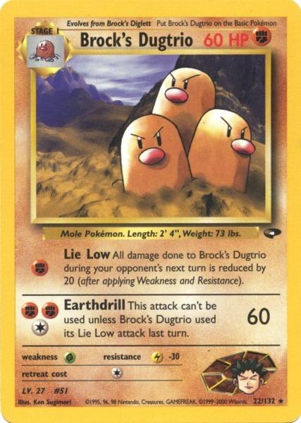 Brock's Dugtrio (22/132) [Gym Challenge Unlimited] - The Mythic Store | 24h Order Processing