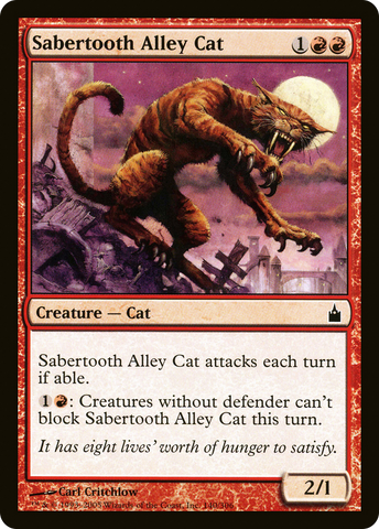 Sabertooth Alley Cat [Ravnica: City of Guilds] - The Mythic Store | 24h Order Processing