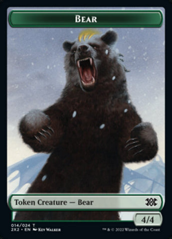 Bear // Knight Double-Sided Token [Double Masters 2022 Tokens] - The Mythic Store | 24h Order Processing