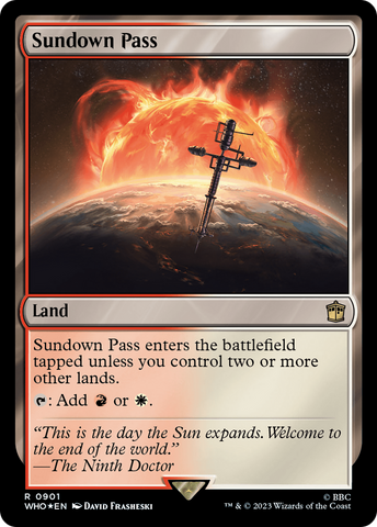 Sundown Pass (Surge Foil) [Doctor Who] - The Mythic Store | 24h Order Processing
