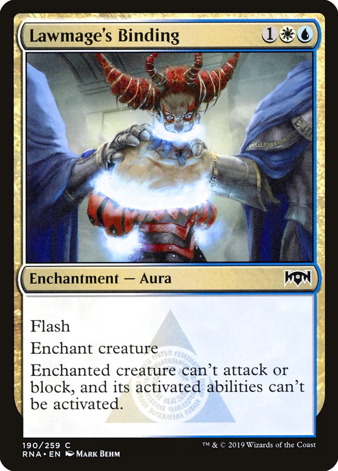 Lawmage's Binding [Ravnica Allegiance] - The Mythic Store | 24h Order Processing