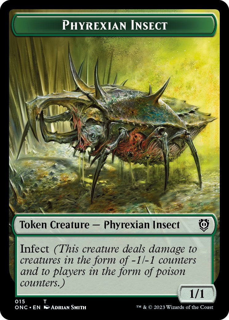 Phyrexian Mite // Phyrexian Insect Double-Sided Token [Phyrexia: All Will Be One Commander Tokens] - The Mythic Store | 24h Order Processing
