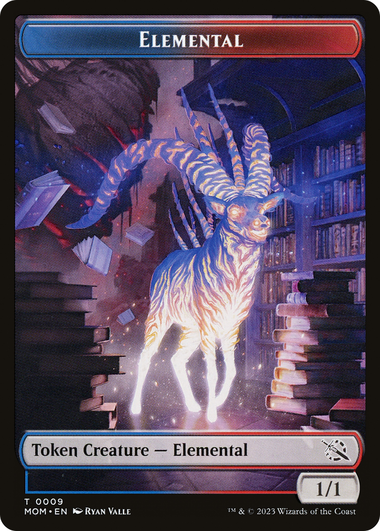 Elemental (09) // Spirit (13) Double-Sided Token [March of the Machine Tokens] - The Mythic Store | 24h Order Processing