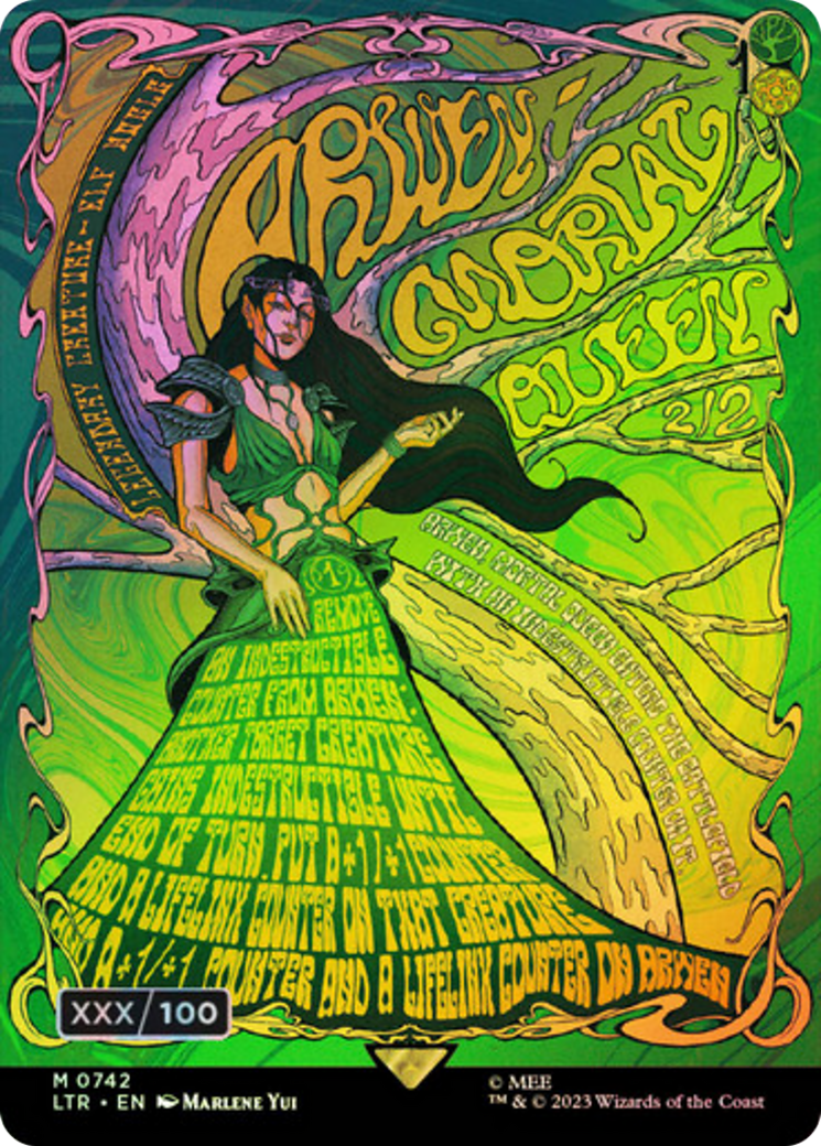 Arwen, Mortal Queen (Borderless Poster) (Serialized) [The Lord of the Rings: Tales of Middle-Earth] - The Mythic Store | 24h Order Processing