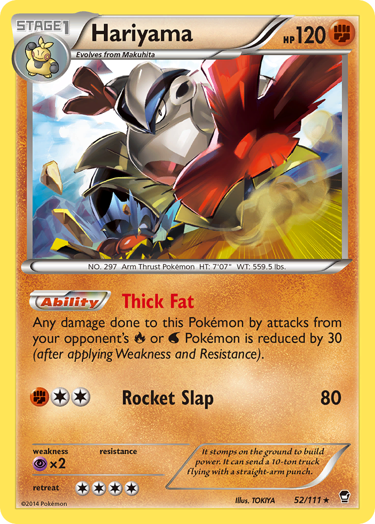 Hariyama (52/111) [XY: Furious Fists] - The Mythic Store | 24h Order Processing