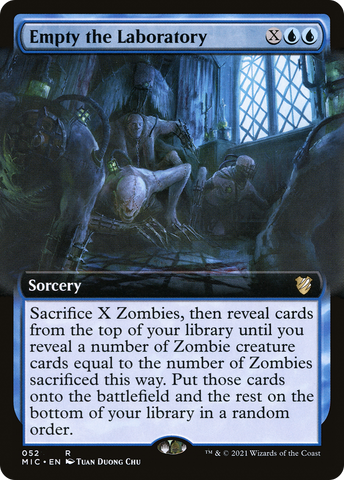 Empty the Laboratory (Extended Art) [Innistrad: Midnight Hunt Commander] - The Mythic Store | 24h Order Processing