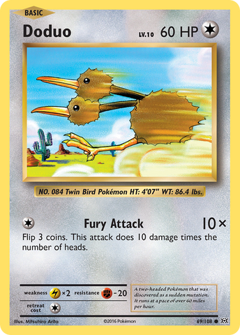 Doduo (69/108) [XY: Evolutions] - The Mythic Store | 24h Order Processing