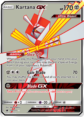 Kartana GX (106/111) [Sun & Moon: Crimson Invasion] - The Mythic Store | 24h Order Processing