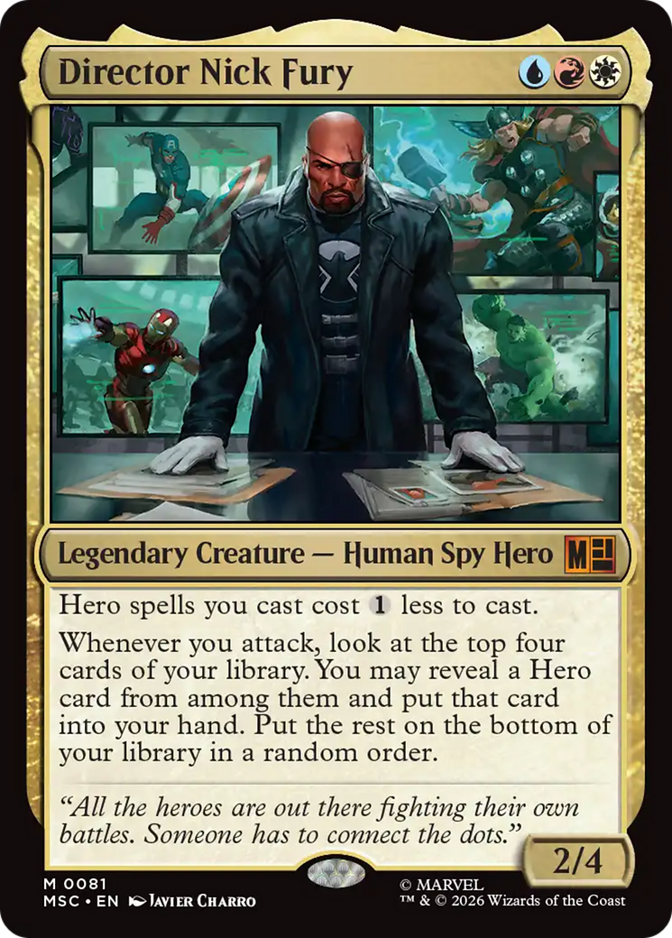 Director Nick Fury (Surge Foil) [Marvel Super Heroes Commander] - The Mythic Store | 24h Order Processing