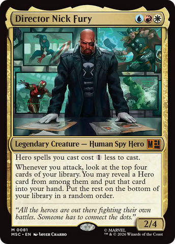 Director Nick Fury (Surge Foil) [Marvel Super Heroes Commander] - The Mythic Store | 24h Order Processing