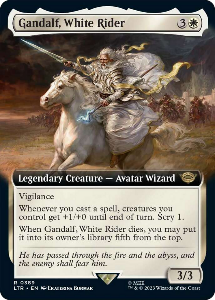 Gandalf, White Rider (Extended Art) [The Lord of the Rings: Tales of Middle-Earth] - The Mythic Store | 24h Order Processing