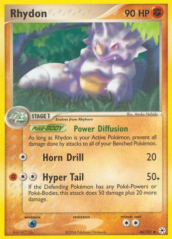 Rhydon (46/101) [EX: Hidden Legends] - The Mythic Store | 24h Order Processing