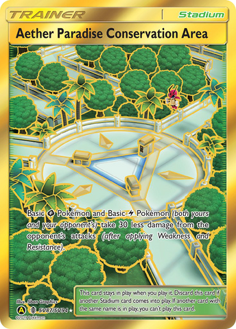 Aether Paradise Conservation Area (SV87/SV94) [Sun & Moon: Hidden Fates - Shiny Vault] - The Mythic Store | 24h Order Processing