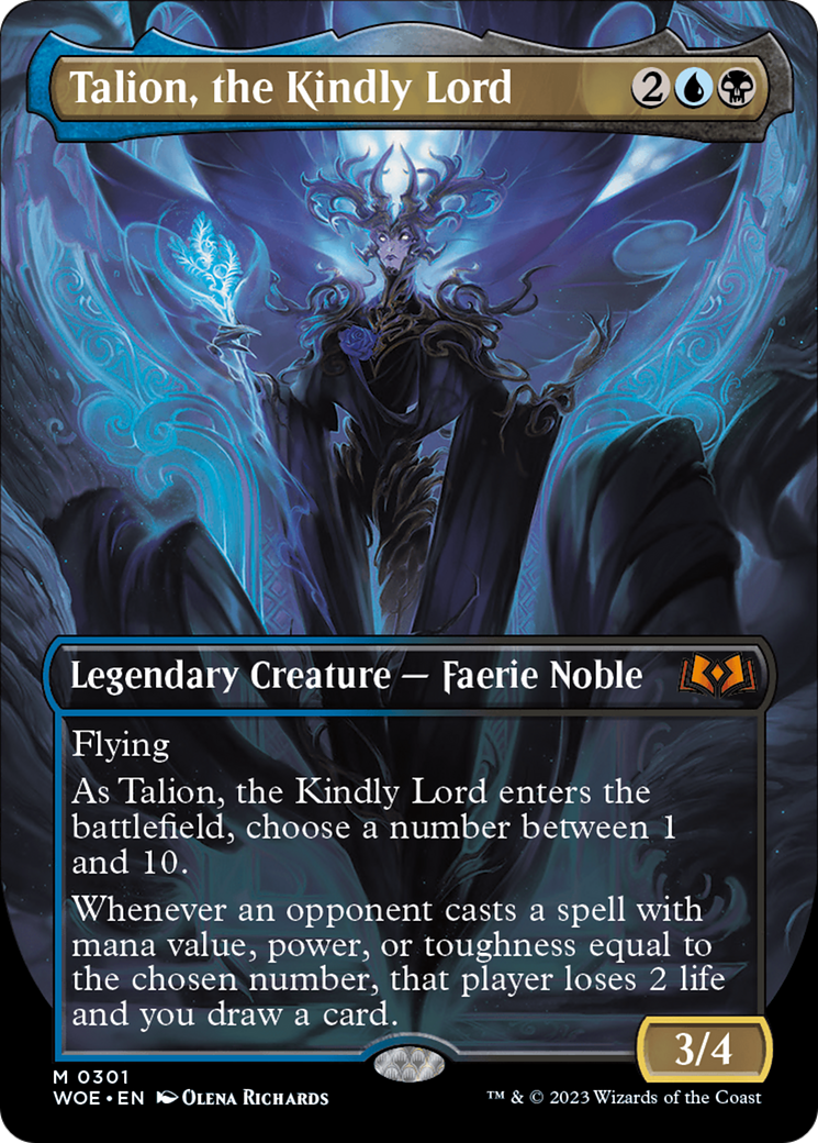 Talion, the Kindly Lord (Borderless Alternate Art) [Wilds of Eldraine] - The Mythic Store | 24h Order Processing