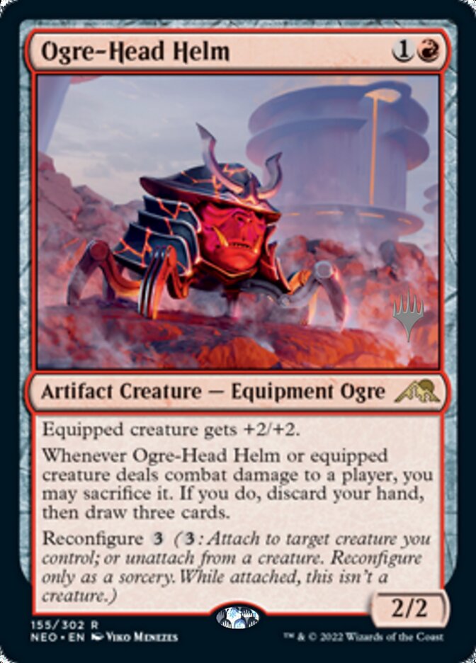 Ogre-Head Helm (Promo Pack) [Kamigawa: Neon Dynasty Promos] - The Mythic Store | 24h Order Processing