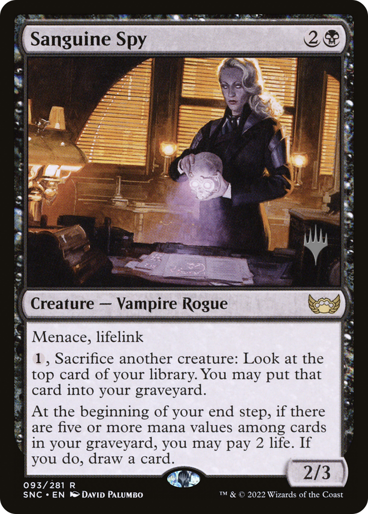 Sanguine Spy (Promo Pack) [Streets of New Capenna Promos] - The Mythic Store | 24h Order Processing