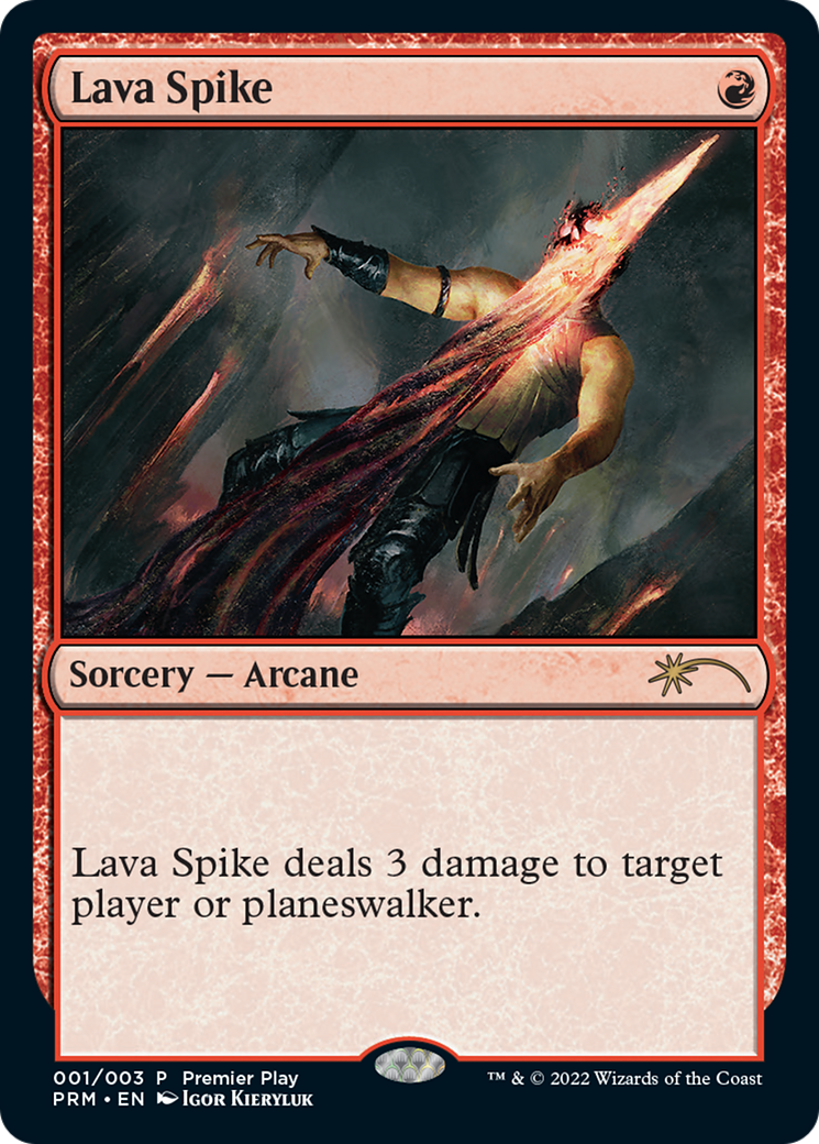 Lava Spike (Premier Play) [Pro Tour Promos] - The Mythic Store | 24h Order Processing