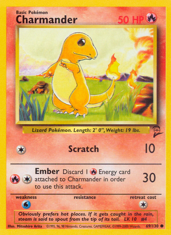 Charmander (69/130) [Base Set 2] - The Mythic Store | 24h Order Processing