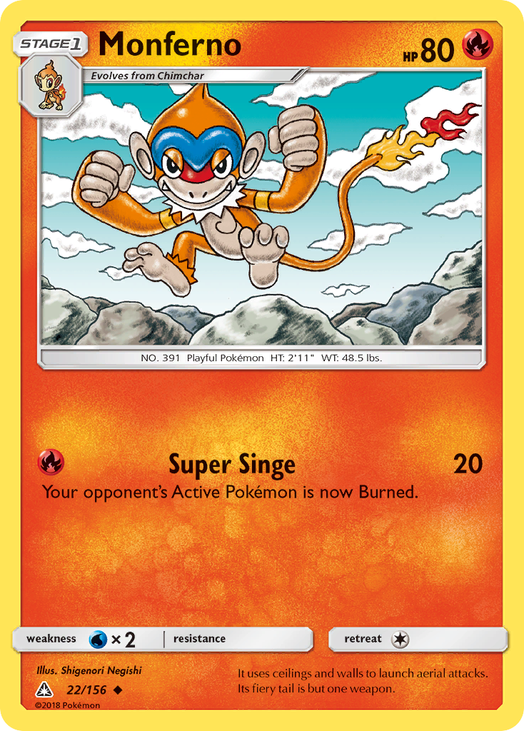 Monferno (22/156) [Sun & Moon: Ultra Prism] - The Mythic Store | 24h Order Processing