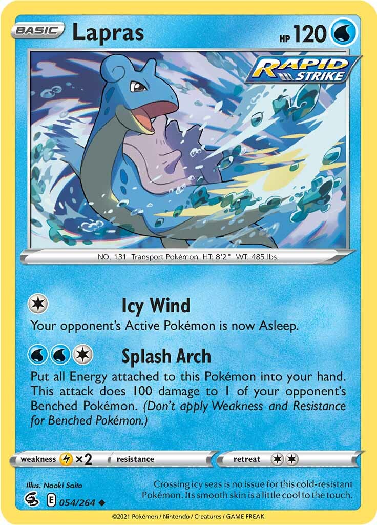 Lapras (054/264) [Sword & Shield: Fusion Strike] - The Mythic Store | 24h Order Processing
