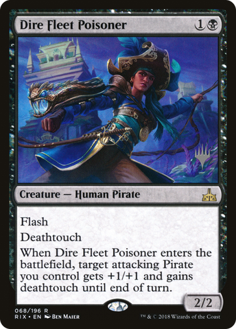 Dire Fleet Poisoner (Promo Pack) [Rivals of Ixalan Promos] - The Mythic Store | 24h Order Processing