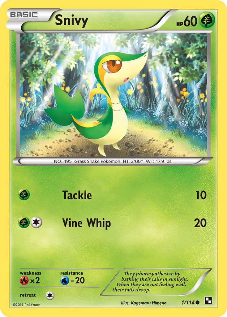 Snivy (1/114) [Black & White: Base Set] - The Mythic Store | 24h Order Processing